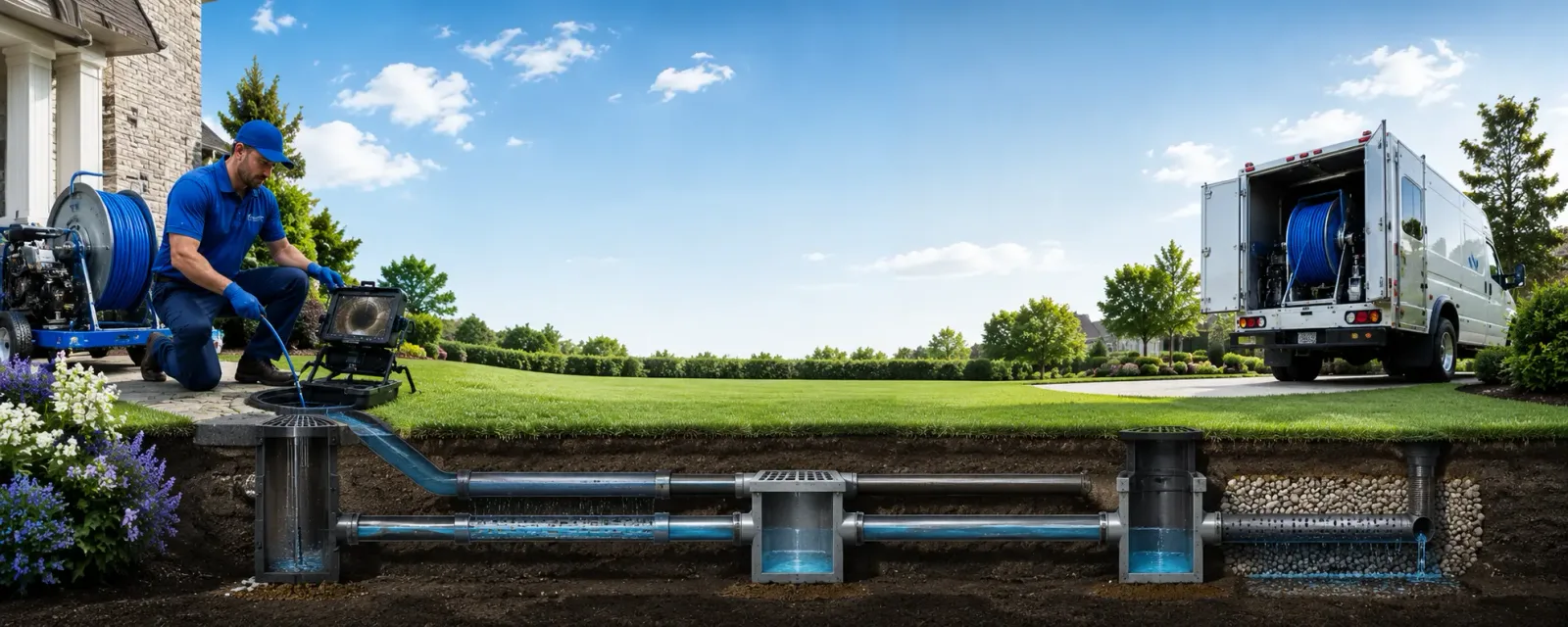 Outdoor drain cleaning information for North Collins, NY